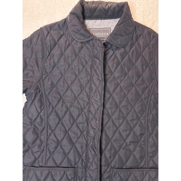 Van Heusen Womens Quilted Jacket Size M Black - Picture 5 of 14